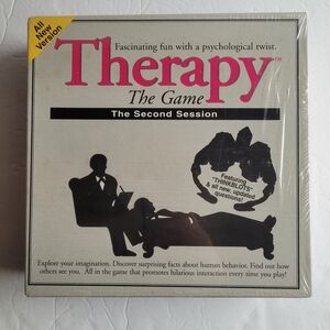 New Sealed Therapy Board Game Second Session Pressman Thinkblots 1996 Vintage